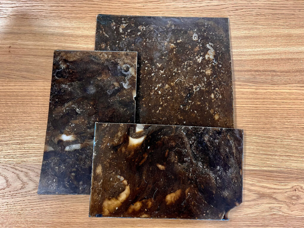 plaques megots sans impression