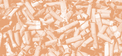 Pollution mégots de cigarette
